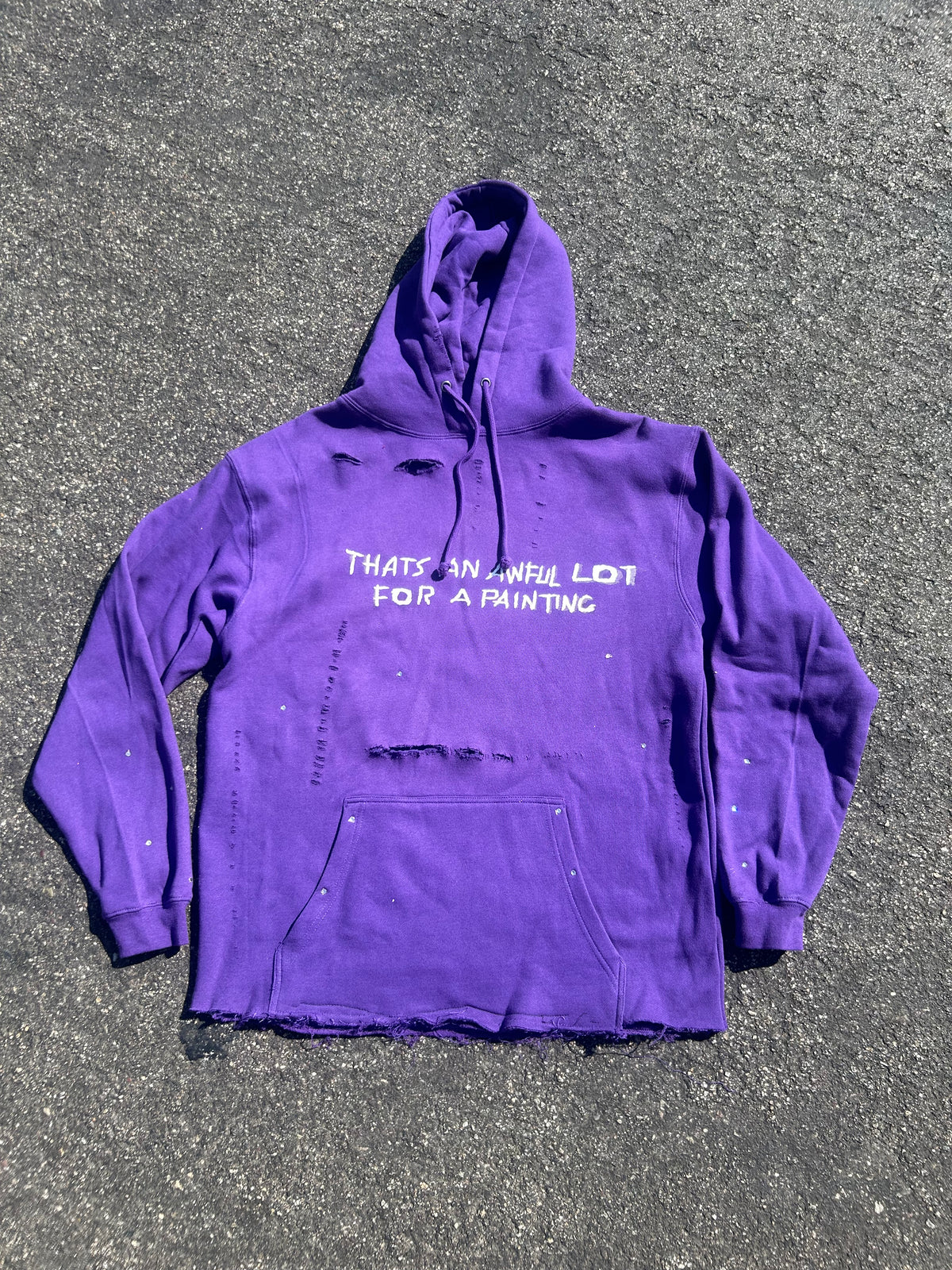 Awful lot for a painting simple hoodie