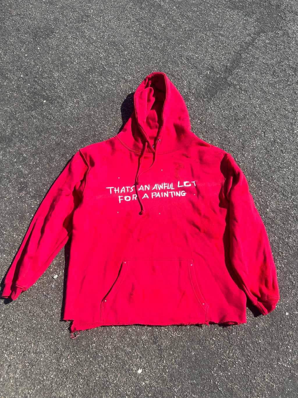 Awful lot for a painting simple hoodie