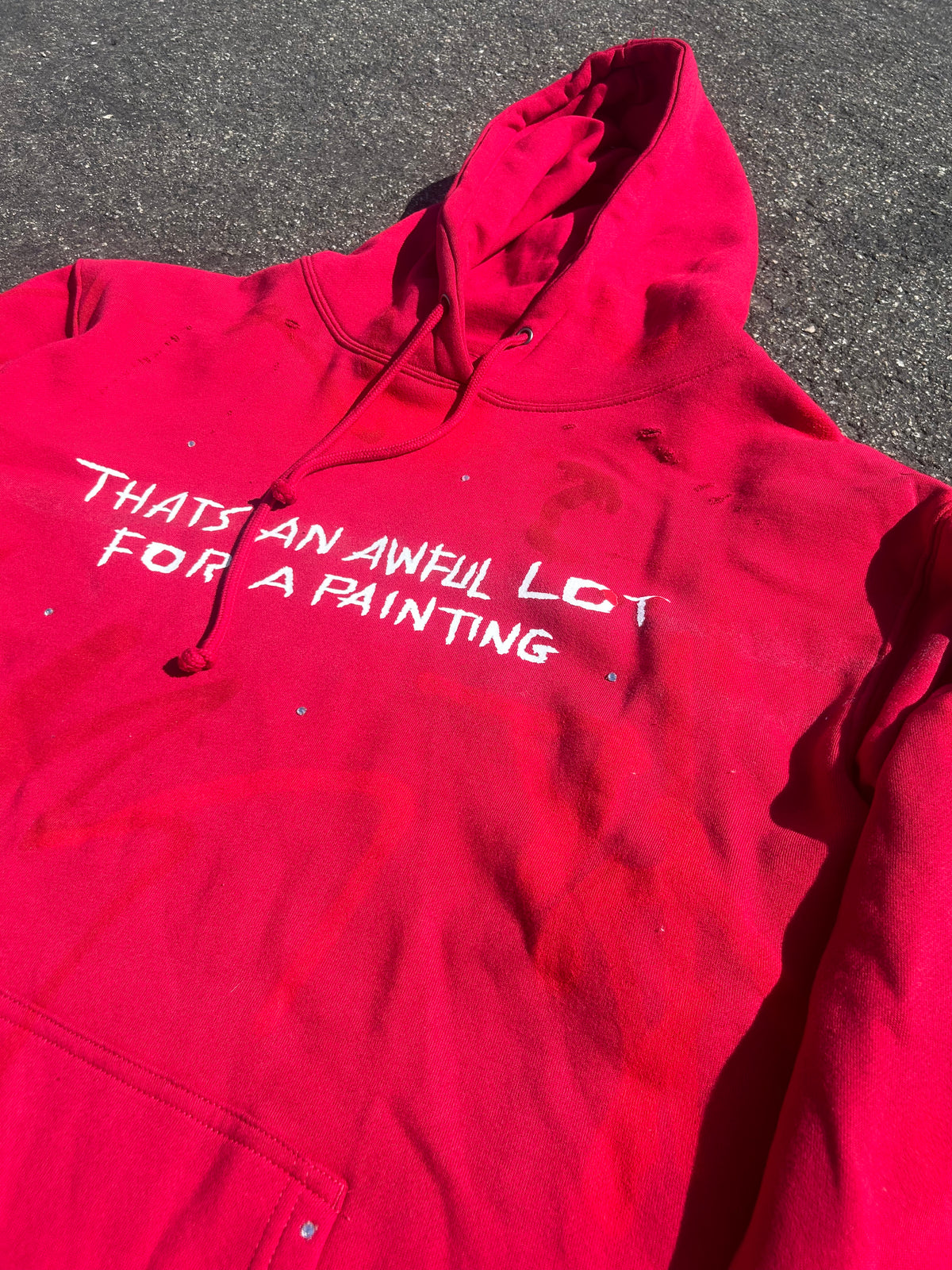 Awful lot for a painting simple hoodie