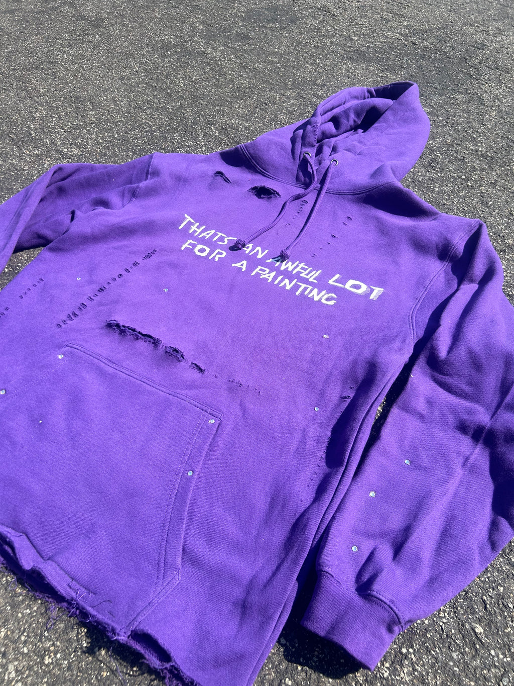Awful lot for a painting simple hoodie