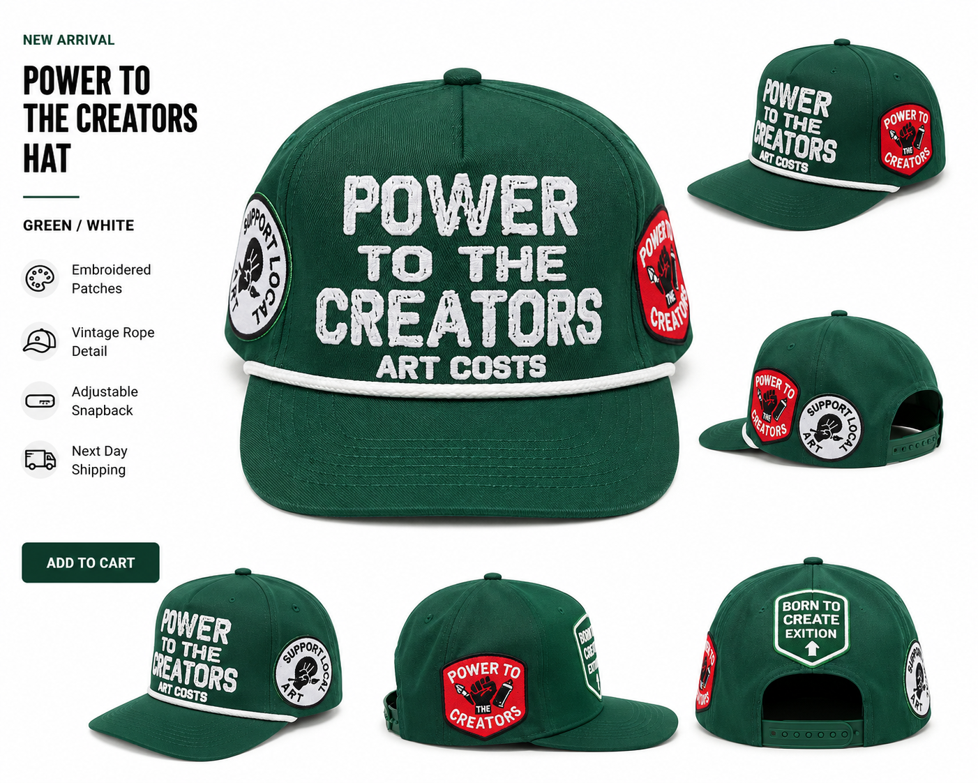 Power to the Creators Original Trucker