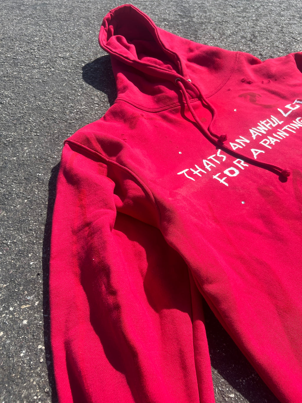 Awful lot for a painting simple hoodie