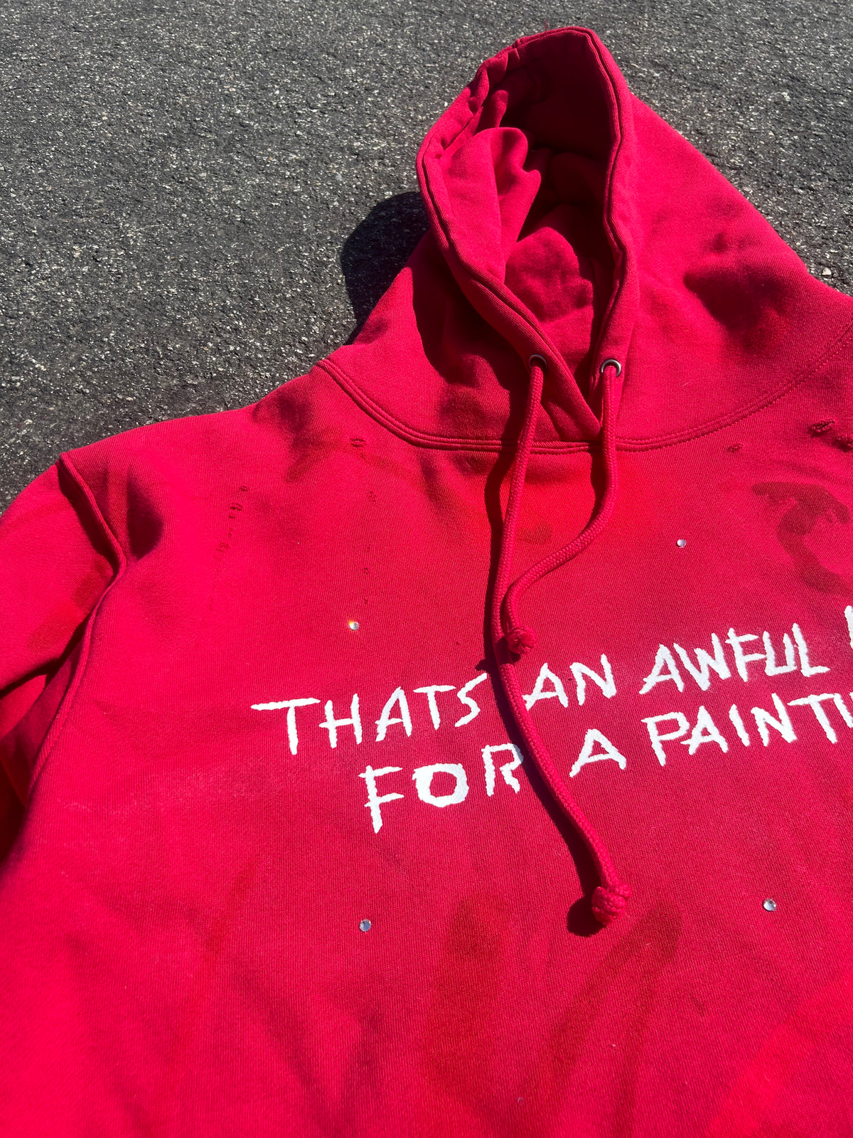 Awful lot for a painting simple hoodie