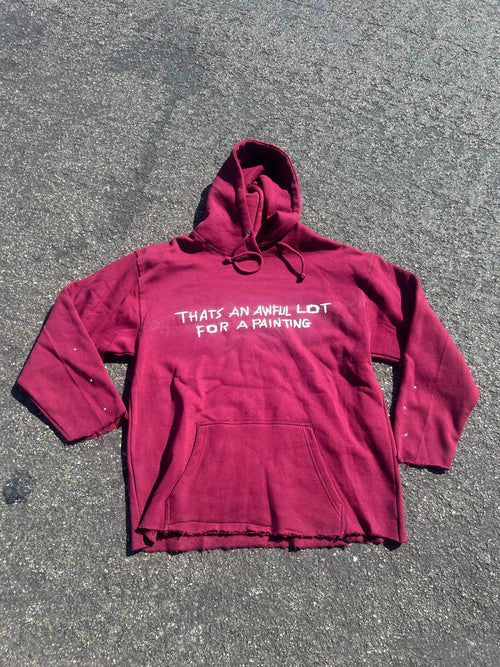 Awful lot for a painting simple hoodie