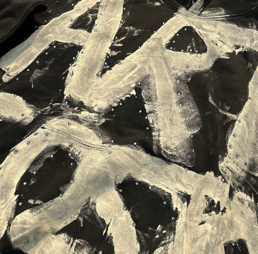 Art Costs Simple Rhinestone Hoodie