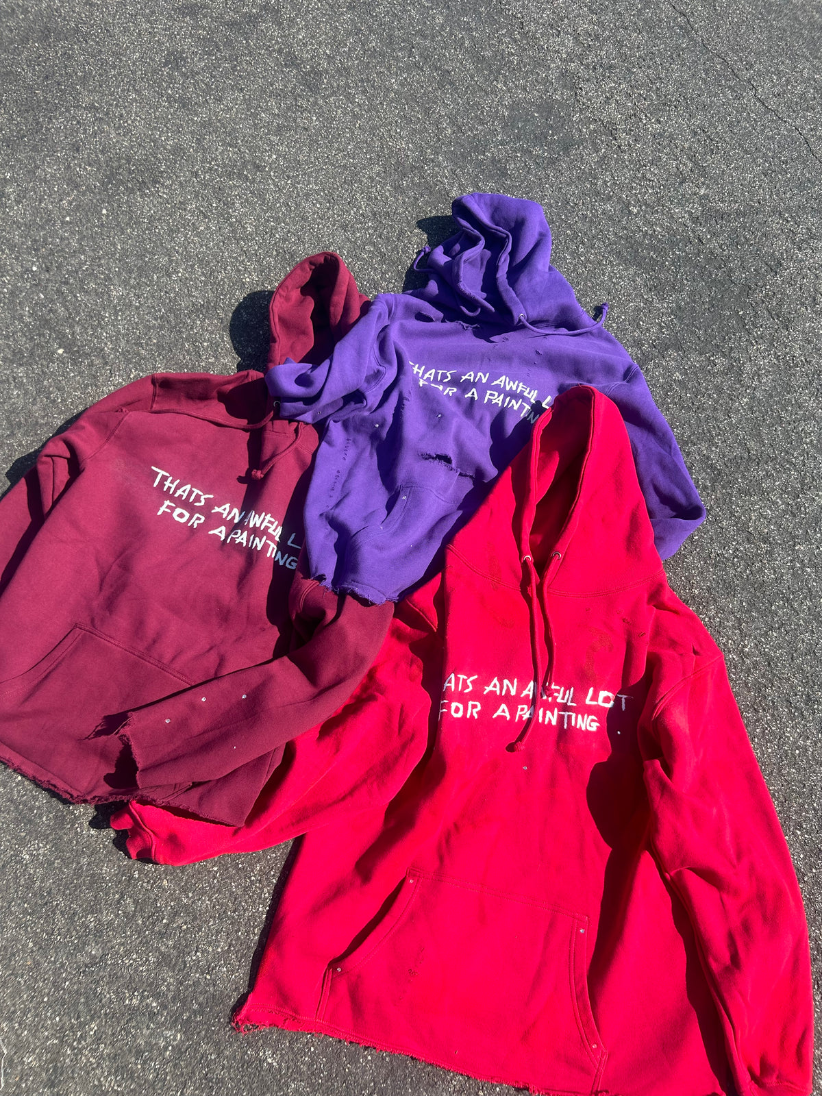 Awful lot for a painting simple hoodie