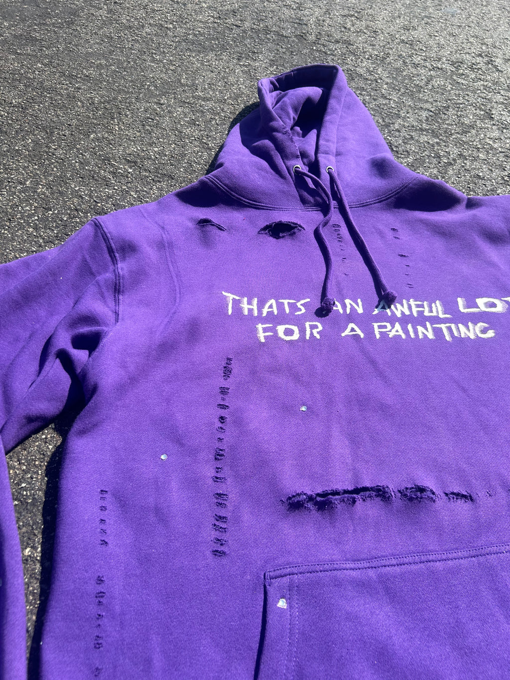 Awful lot for a painting simple hoodie